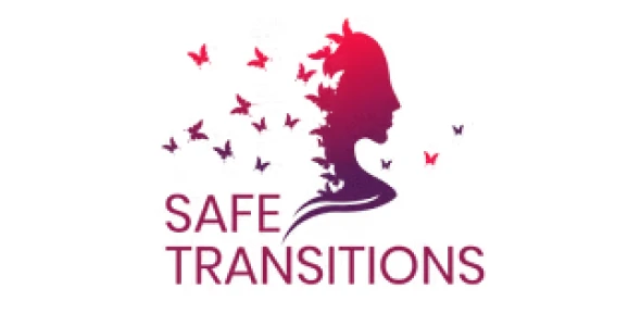 Silhouette with butterflies and text